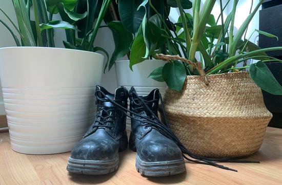 Reflecting on size 5 boots